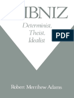 ADAMS - Leibniz Determinist, Theist, Idealist PDF