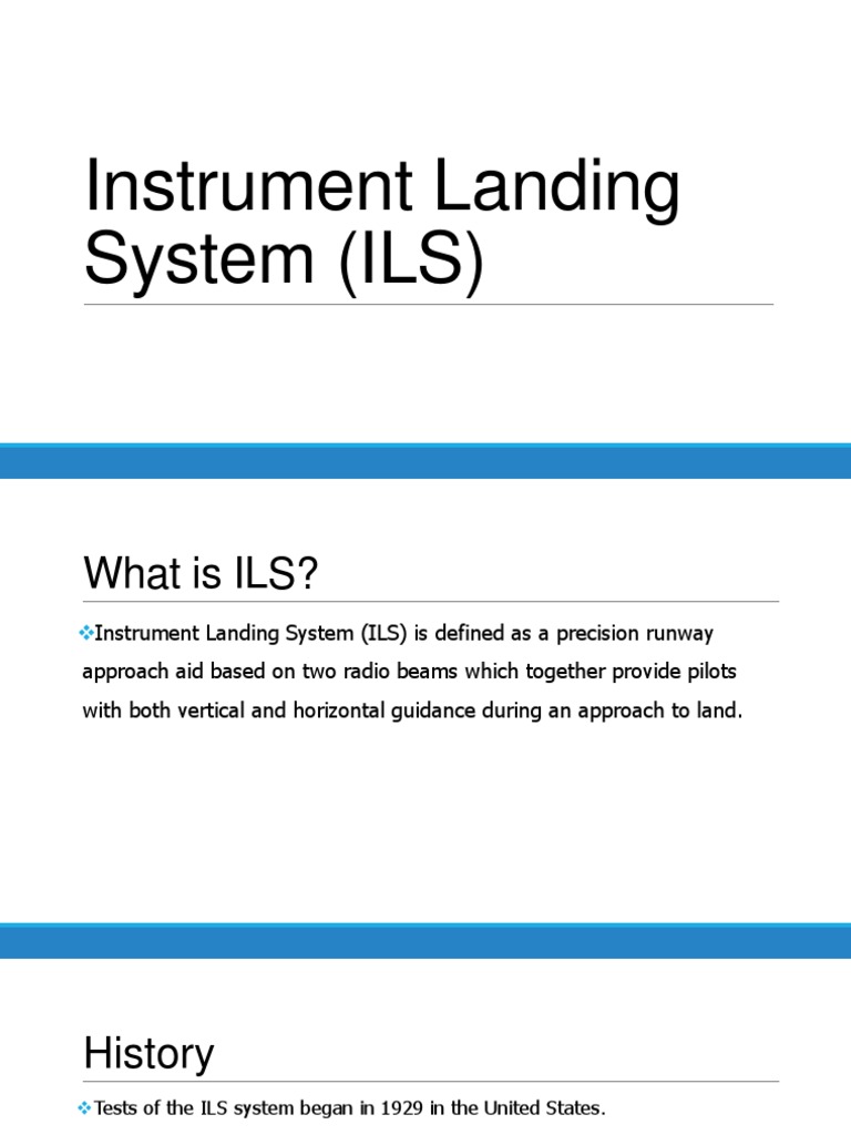 Instrument Landing System Guide | PDF | Transport | Radio