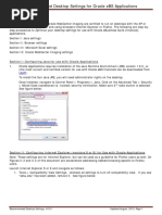 Recommended Desktop Settings For Oracle EBS Applications
