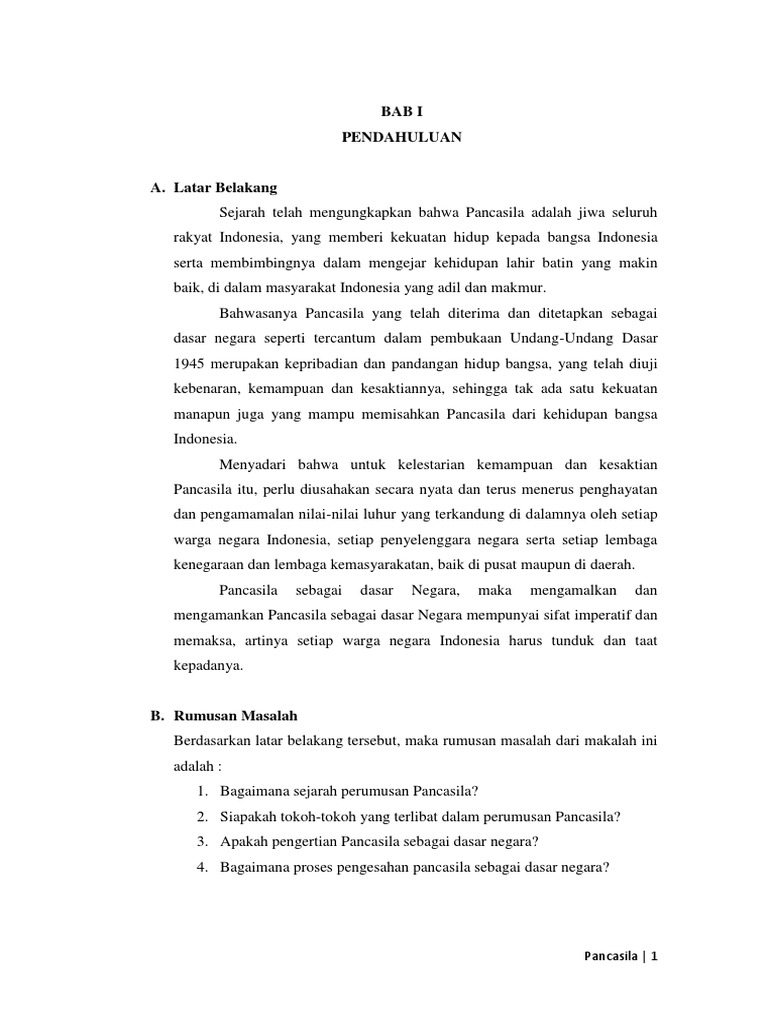 250943180 Makalah Sejarah Perumusan Pancasila Sebagai Dasar Negara