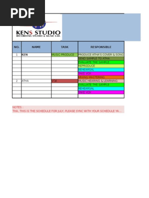 Work Schedule