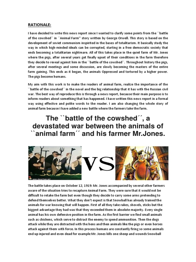 Animal Farm's Battle Insights PDF Unrest