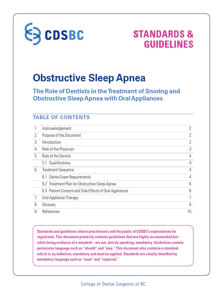 Obstructive Sleep Apnea PDF Sleep Apnea Sleep Medicine