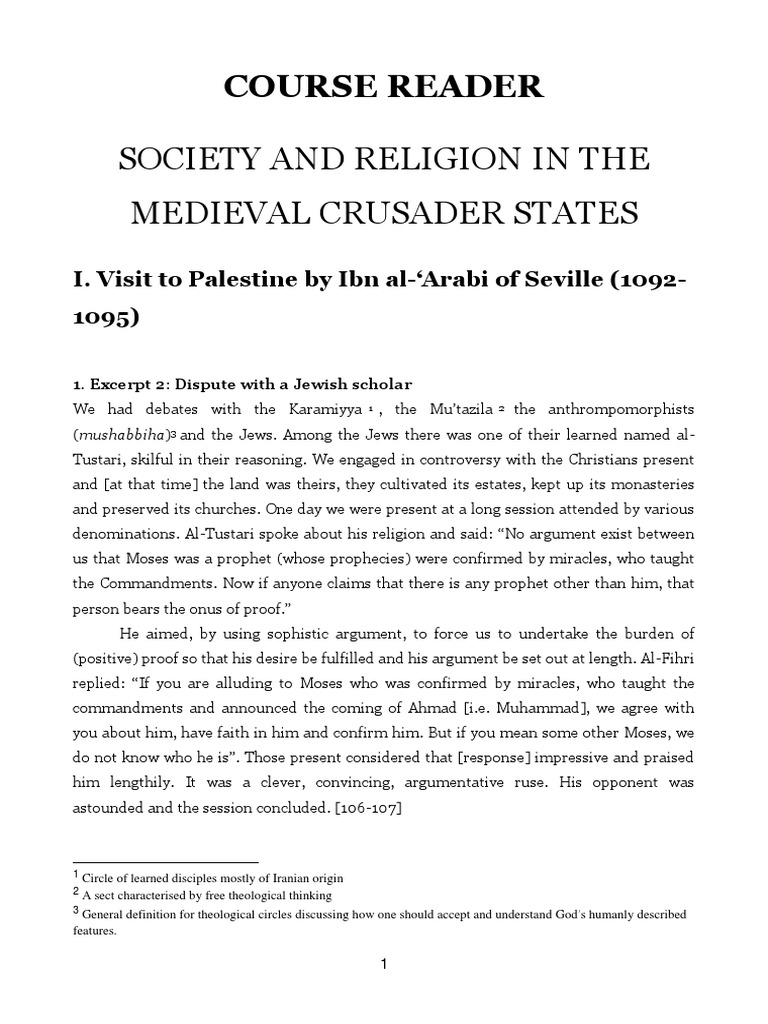 Course Reader | PDF | Religion And Belief
