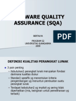 Software Quality Assurance (Sqa)