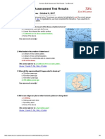 Dynamic Earth Assessment Test Results - Tom Bennett