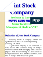 Joint Stock Company Gp1 by Professor & Lawyer Puttu Guru Prasad