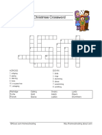 12 Days Crossword For Christmas