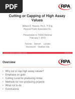 Lectura 11. Cutting or Capping of High Assay Values