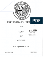 2018 Preliminary Budget