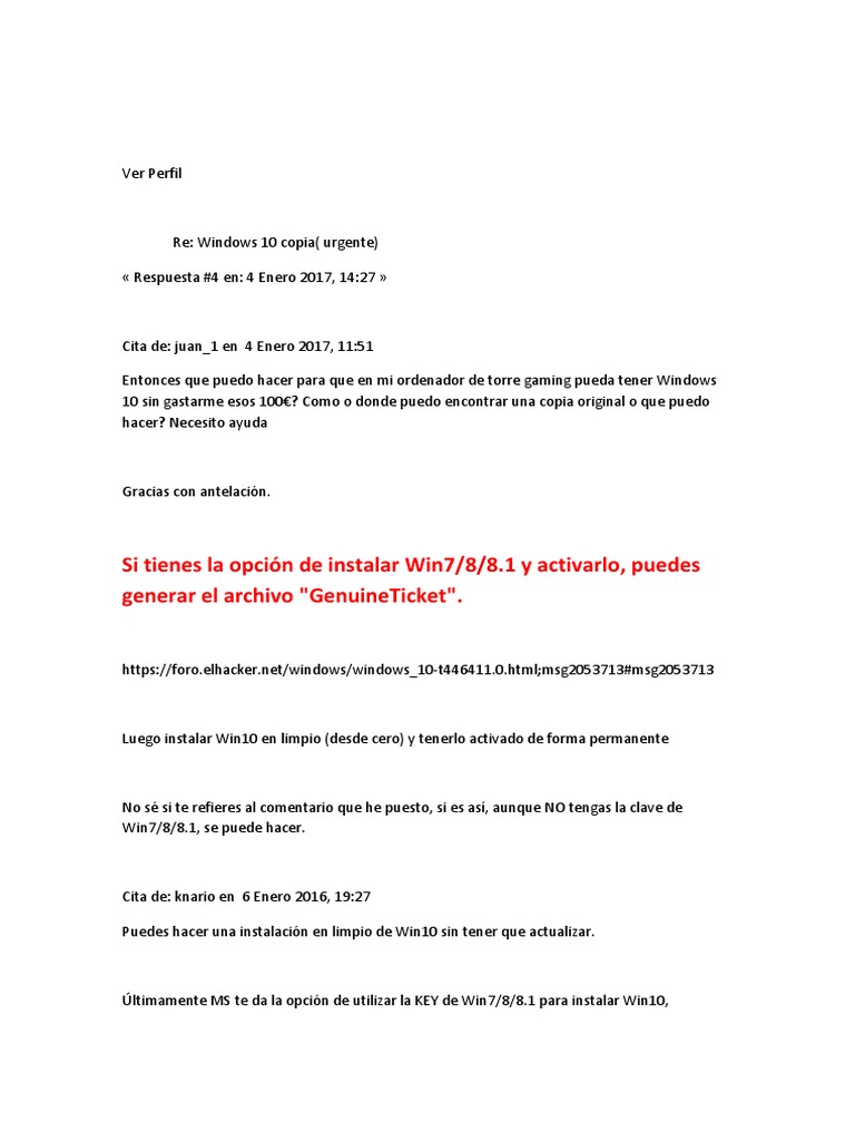Instalar Window 10 | PDF | Archivo de computadora | Windows 10