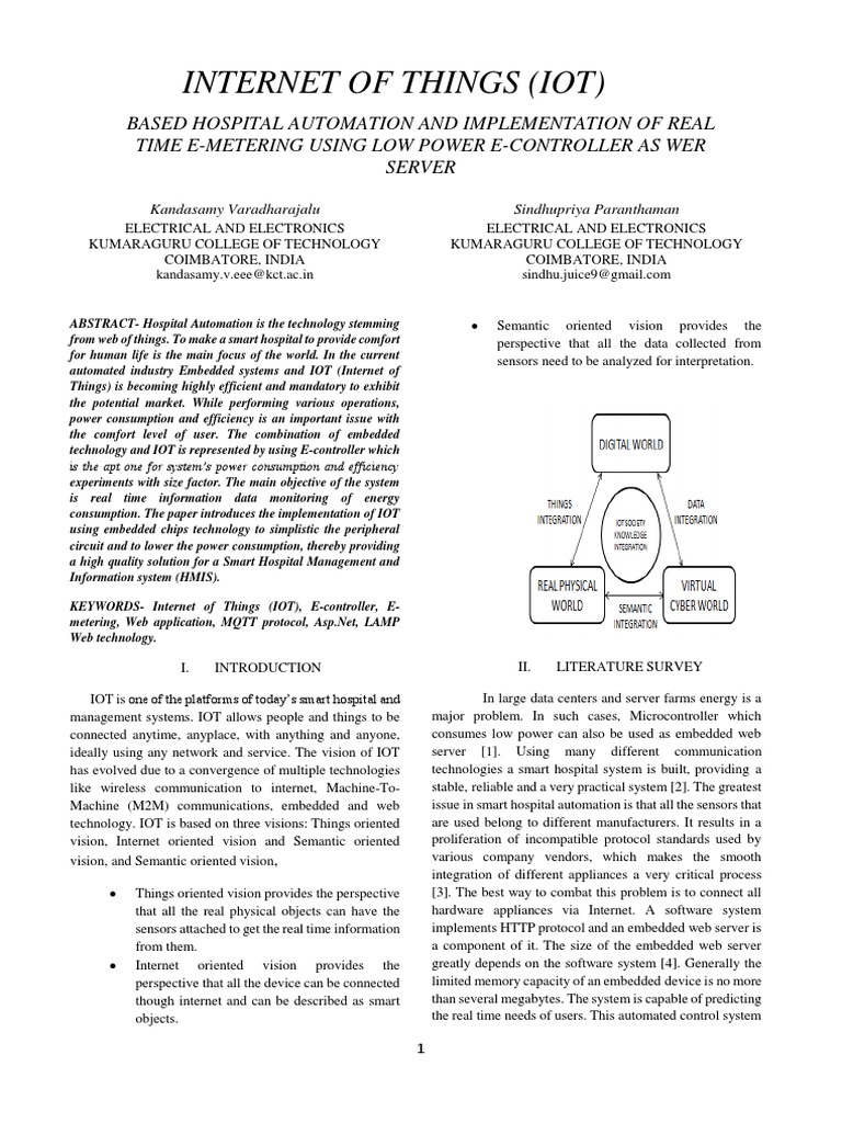 paper presentation on iot