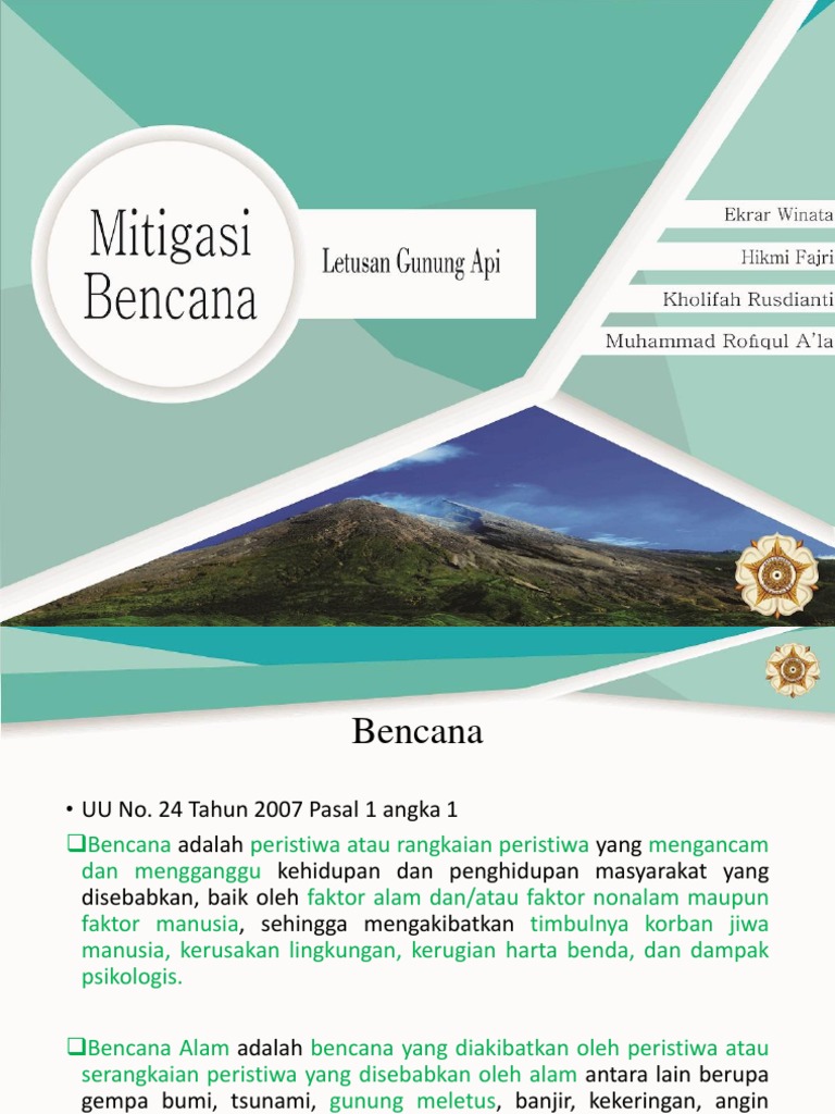 Mitigasi Bencana Gunung API