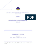 PP Modul 1 Matematik SPM K2 2017