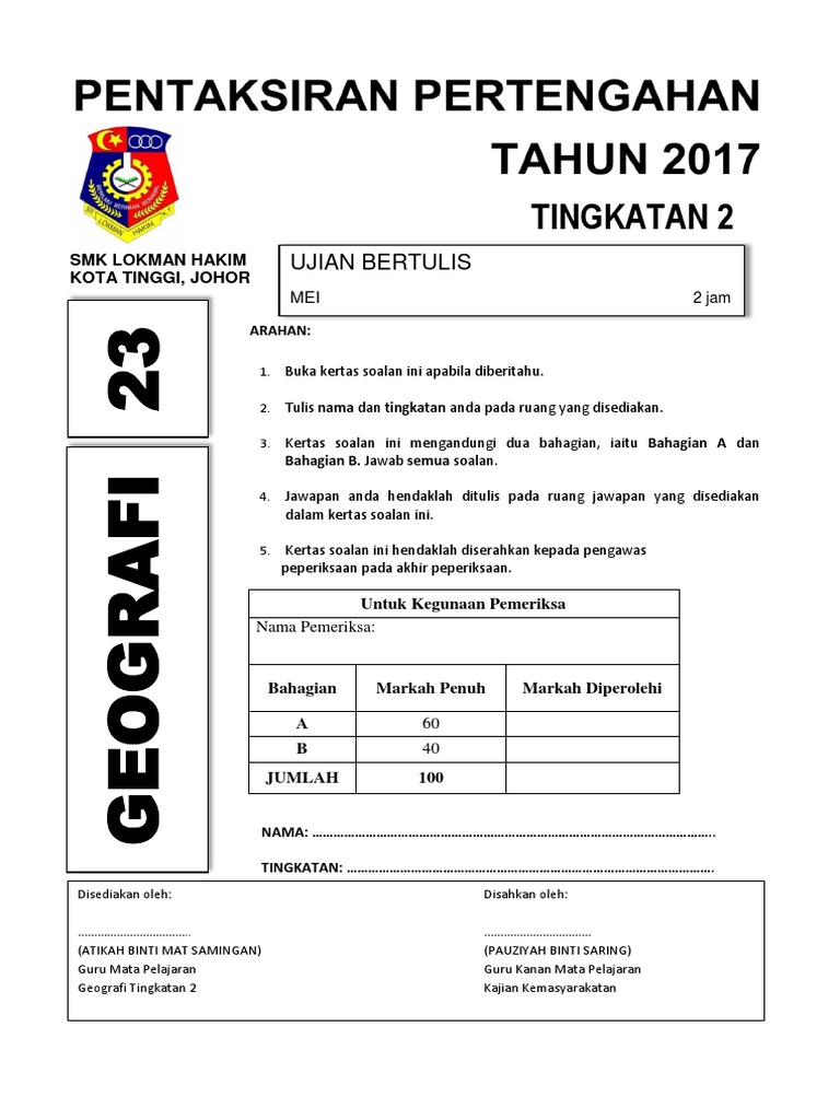 Geografi Tingkatan 2 Ppt 2017 Pdf