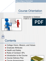 Course Orientation