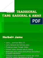 OBAT TRADISIONAL YANG RASIONAL & AMAN