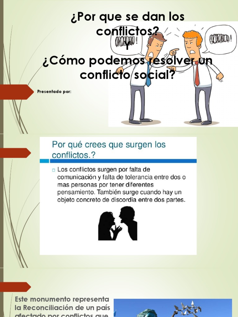 Orígenes y resolución de conflictos sociales | PDF