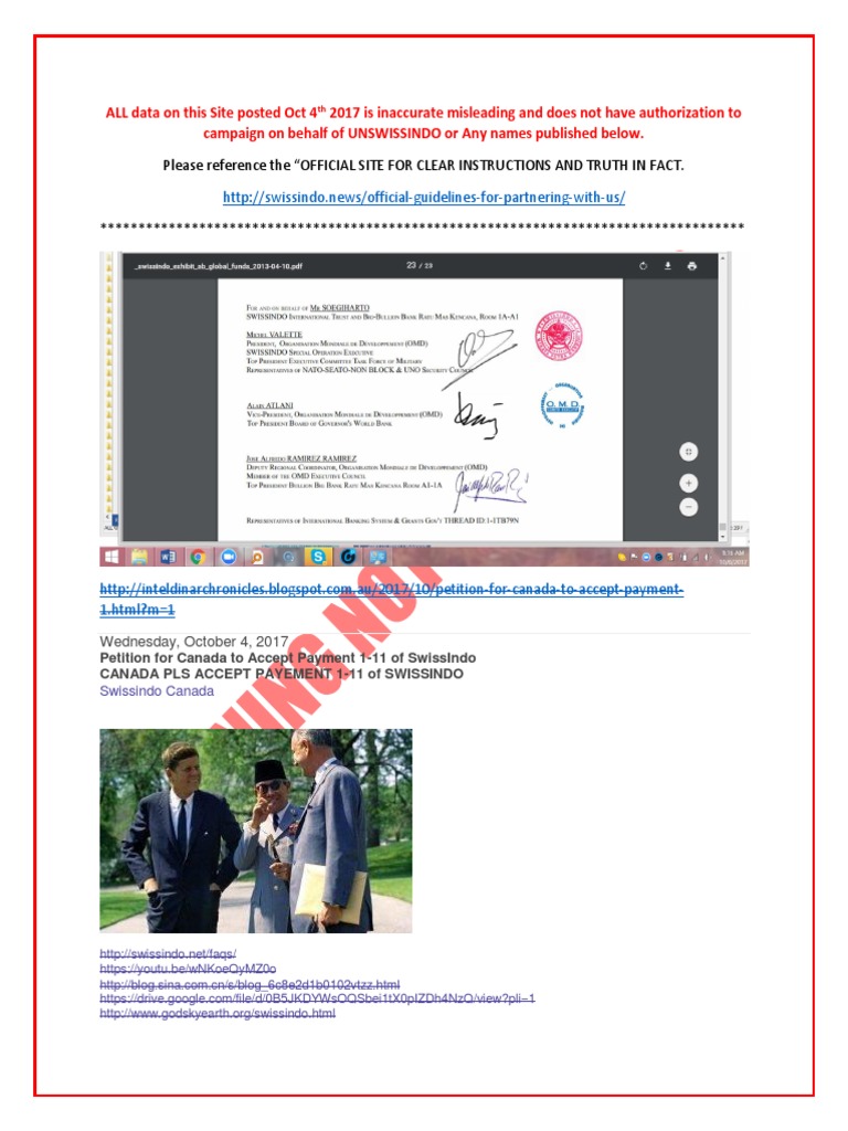 WPM Military Warning Intel Dinar Chronicles Notification PDF