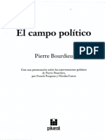 Bourdieu Pierre - El Campo Politico - La Representacion Politica