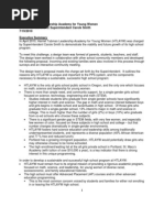 Harriet Tubman Leadership Academy For Young Women Proposal To Superintendent 070510