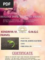 Investigatory Project Subject-Biology Class - XI Reporting/Writing of ...