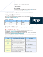 (Materi) Present and Past Participle