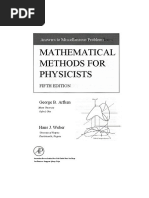 Mathematical Methods For Physicists 5th Ed Arfken Solution PDF