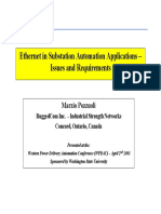 Ethernet in Substation Automation Applications - Issues and Requirements