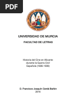Historia Del Cine en Alicante Durante La Guerra Civil Española (1936-1939)