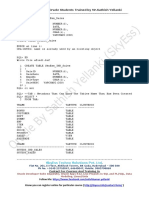 Spool File For Oracle Students Trained by MR - Sathish Yellanki