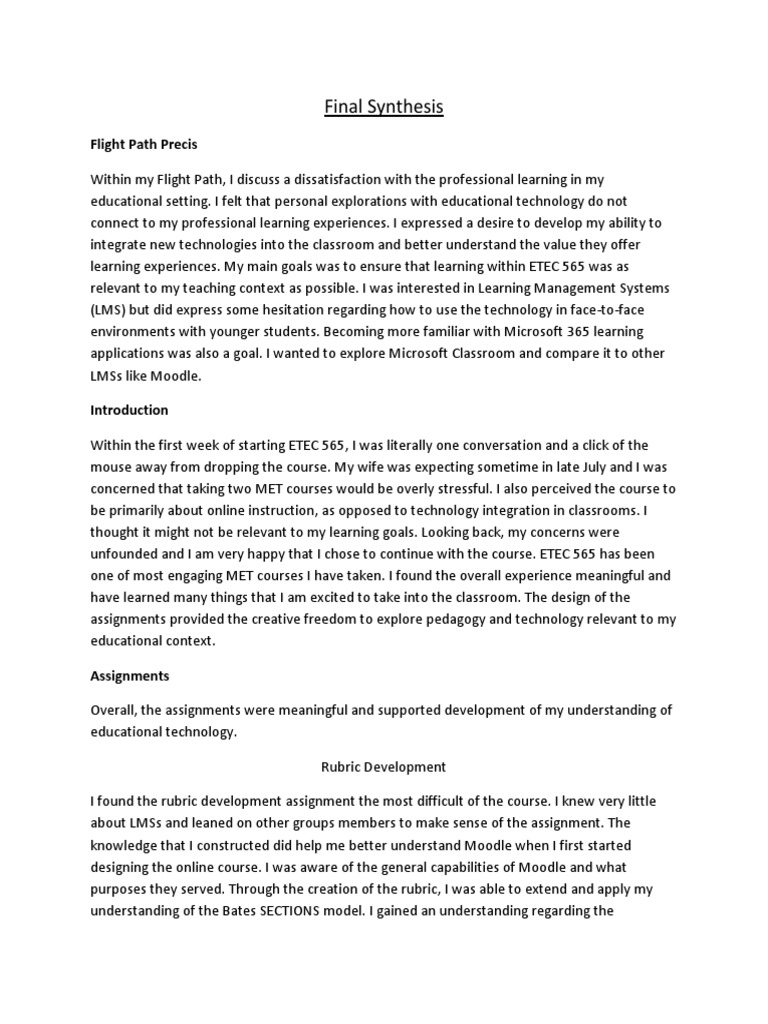 Final Synthesis Final | PDF | Educational Technology | Social Media