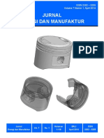 Jurnal Energi Dan Manufaktur: ISSN 2302 - 5255 Volume 7 Nomor 1, April 2014