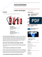 Jenis-Jenis Alat Pemadam API Ringan (APAR)