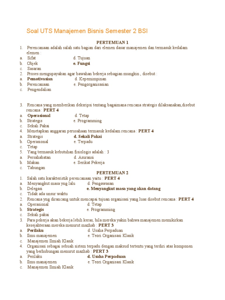 Soal Uas Budaya Organisasi