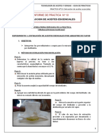 Extraccion de Aceites Esenciales