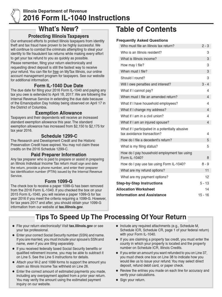 Il 1040 instructions use tax irs tax forms