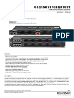 15-Band and 31-Band Graphic Equalizers