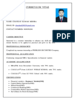 Chandan Mishra CV