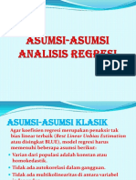 Asumsi-Asumsi Analisis Regresi PDF