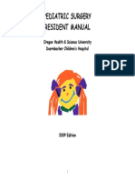 Pediatric Surgery Resident Manual 2009