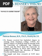 Patricia Benner S Theory | PDF | Concept | Experience