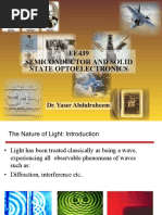 EE439 Semiconductor and Solid State Optoelectronics: Dr. Yaser Abdulraheem