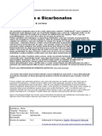 Carbonatos e Bicabornatos