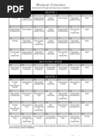 Insanity Calendar FitTest