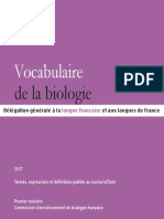 Vocabulaire Biologie Enligne