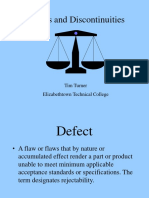 Defects and Discontinuities of Weld