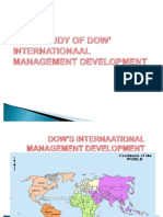 Case Study of Dow' Internationaal Management Development