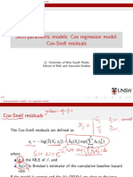 Semi-Parametric Models: Cox Regression Model: Cox-Snell Residuals