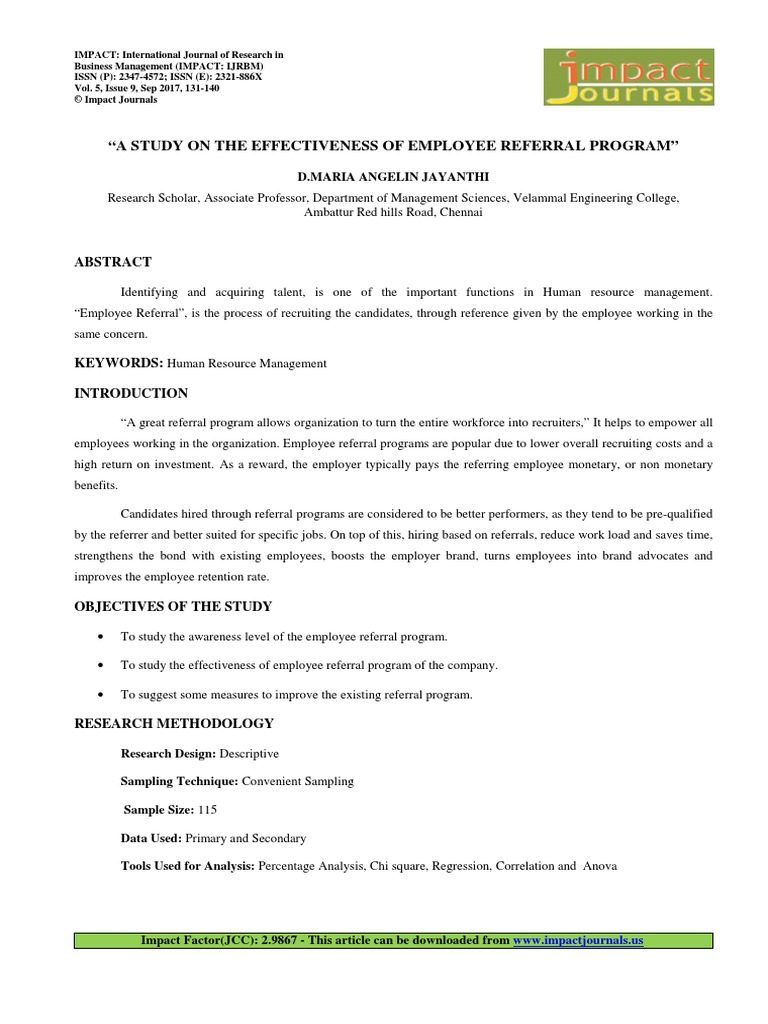 14.Format-man-A Study On The Effectiveness of Employee Referral Program ...